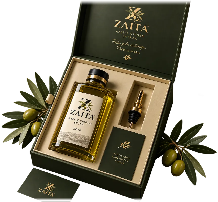 Caixa de apresentação ZAITA para acessórios e oferta